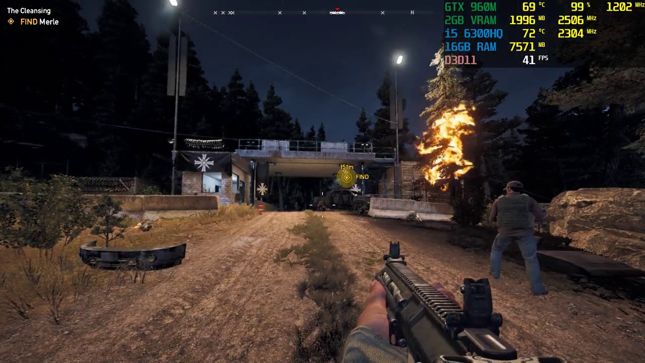 Far Cry 5 (Update 1.5.0) | GTX 960M 2GB | i5-6300HQ