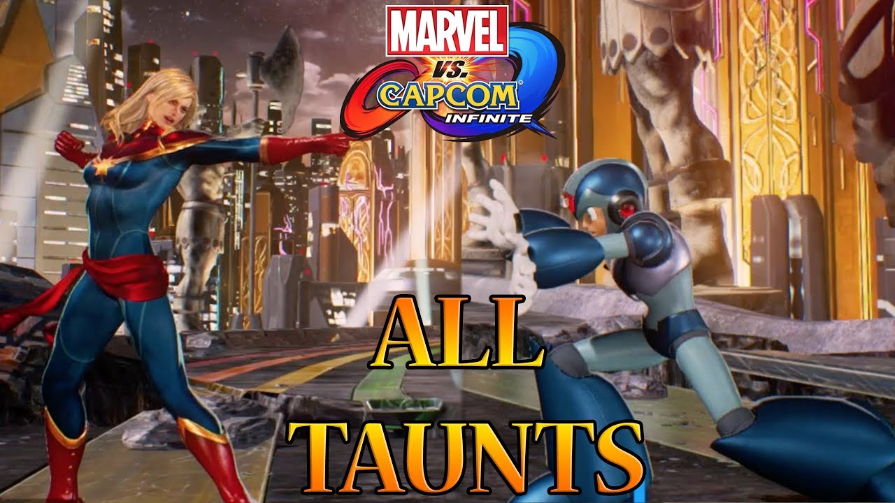 Marvel vs Capcom Infinite All Taunts So Far