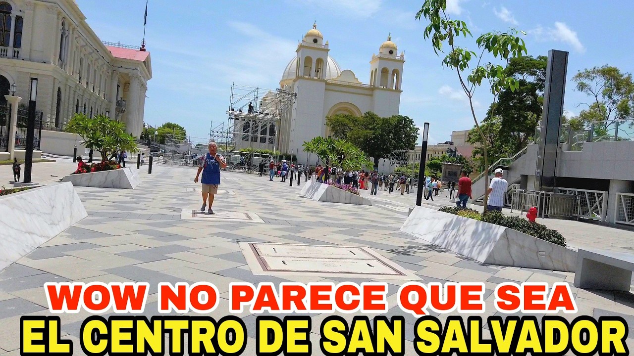 WOW ASI DE HERMOSO ESTA EL NUEVO CENTRO HISTÓRICO DE SAN SALVADOR. #elsalvador