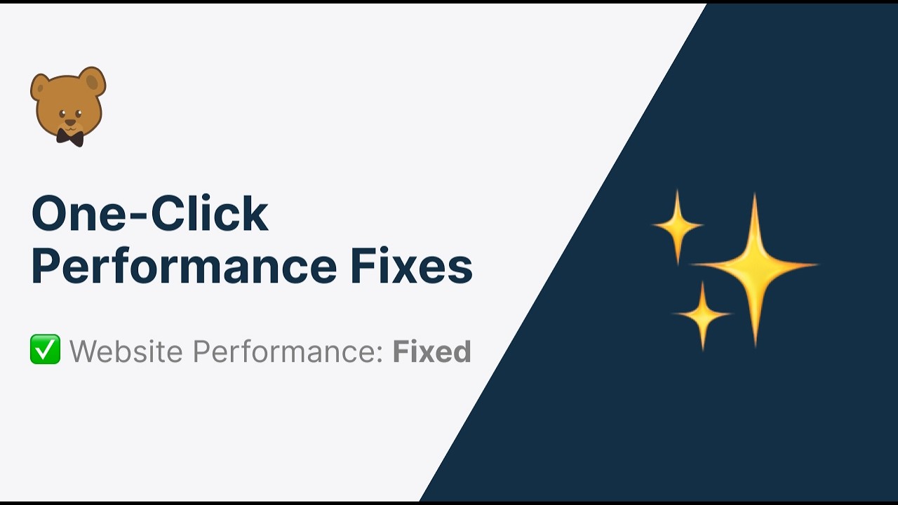 One-Click Web Performance Fixes Are Finally Here