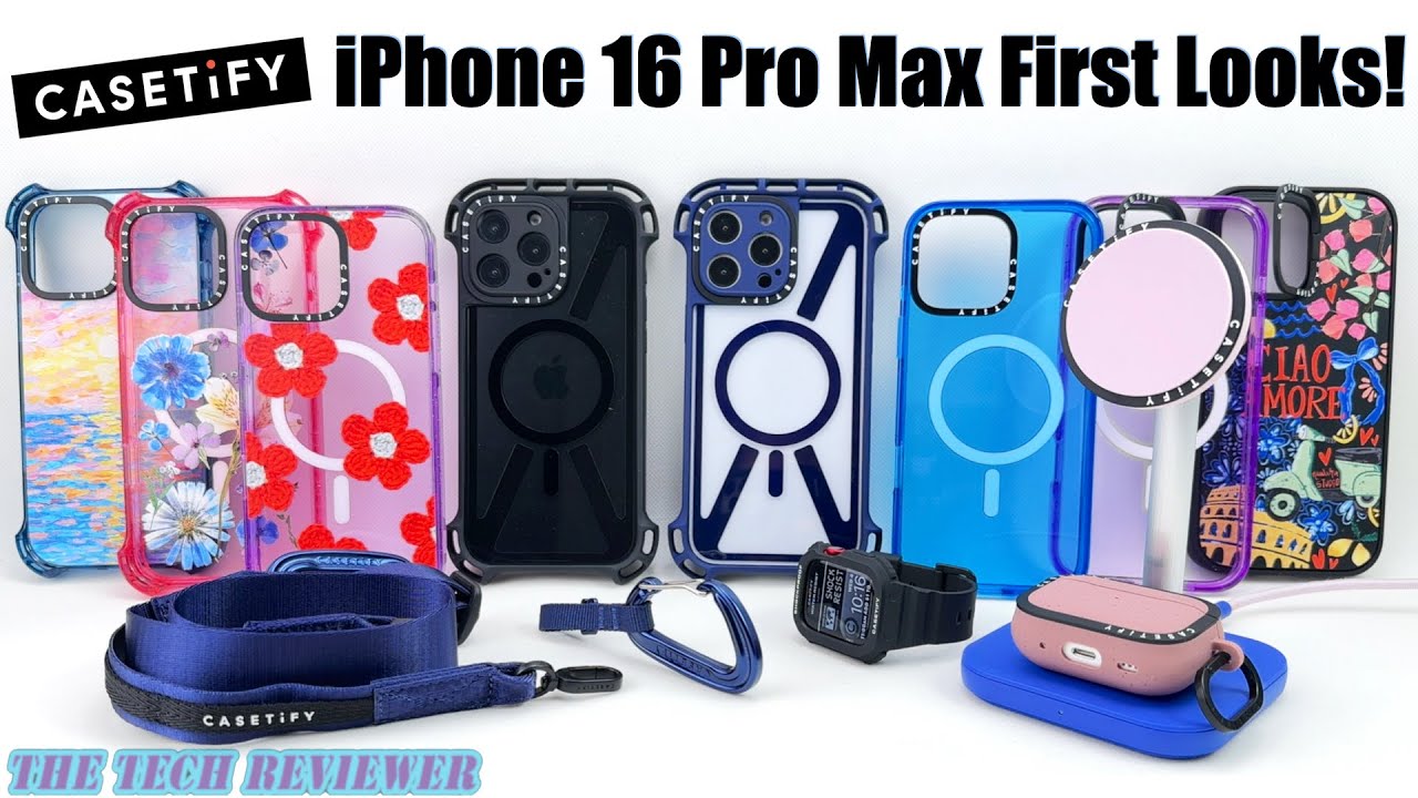 CASETiFY для iPhone 16 Pro Max: первый взгляд на обновлённые Ultra Bounce, Bounce, подставку Impa...