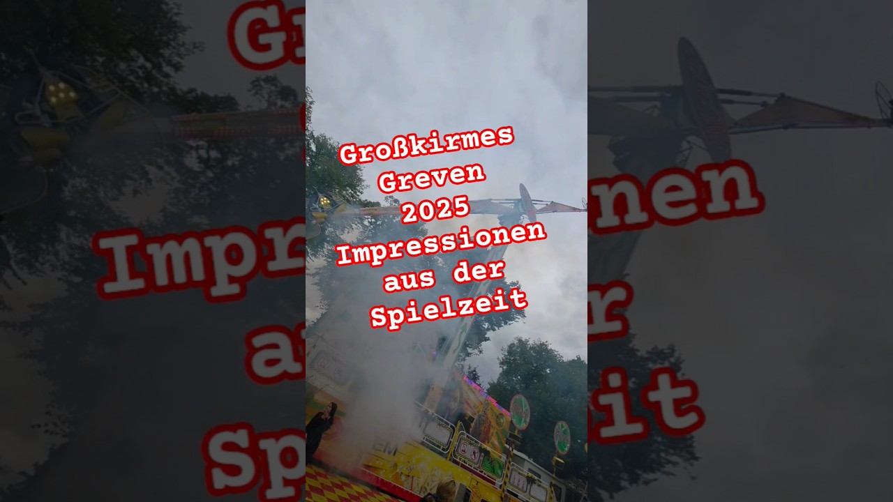 Gro&szlig;kirmes Greven 2025 Impressionen aus der Spielzeit #kirmes #shorts #schausteller #gro&szlig;kirmes