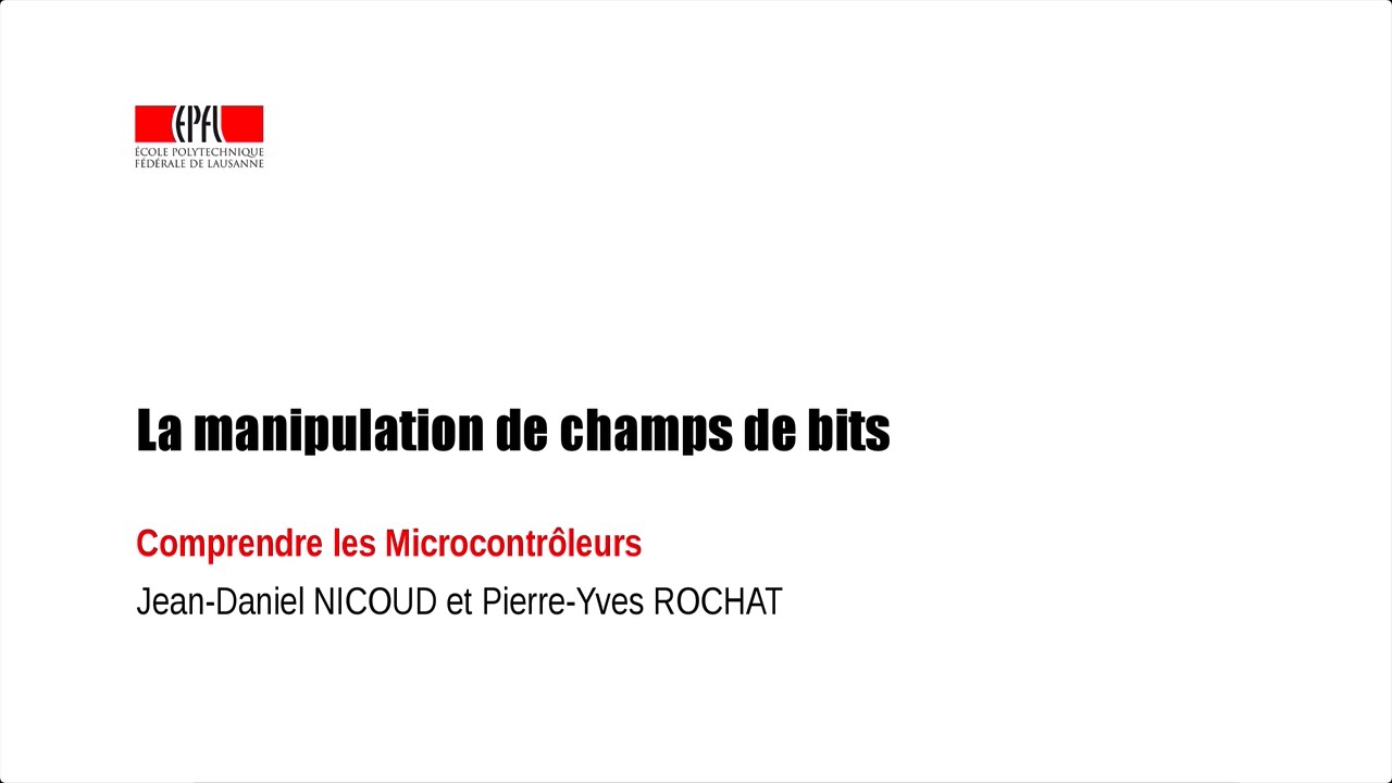 La manipulation de champs de bits