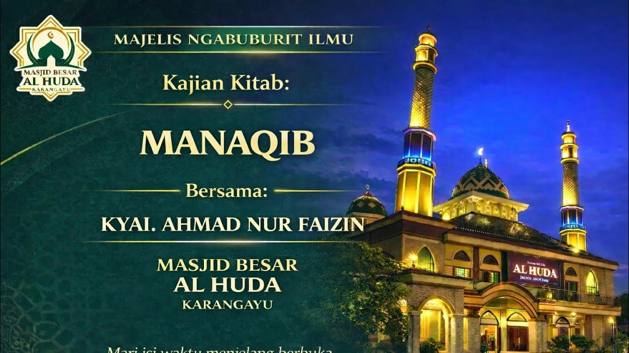 MASJID BESAR AL HUDA KARANGAYU sedang live sekarang!