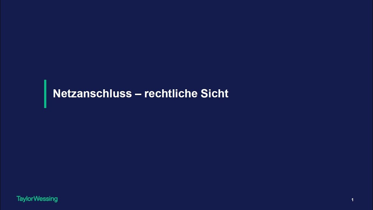 Netzanschluss | Batteriespeicher Update | Webinar