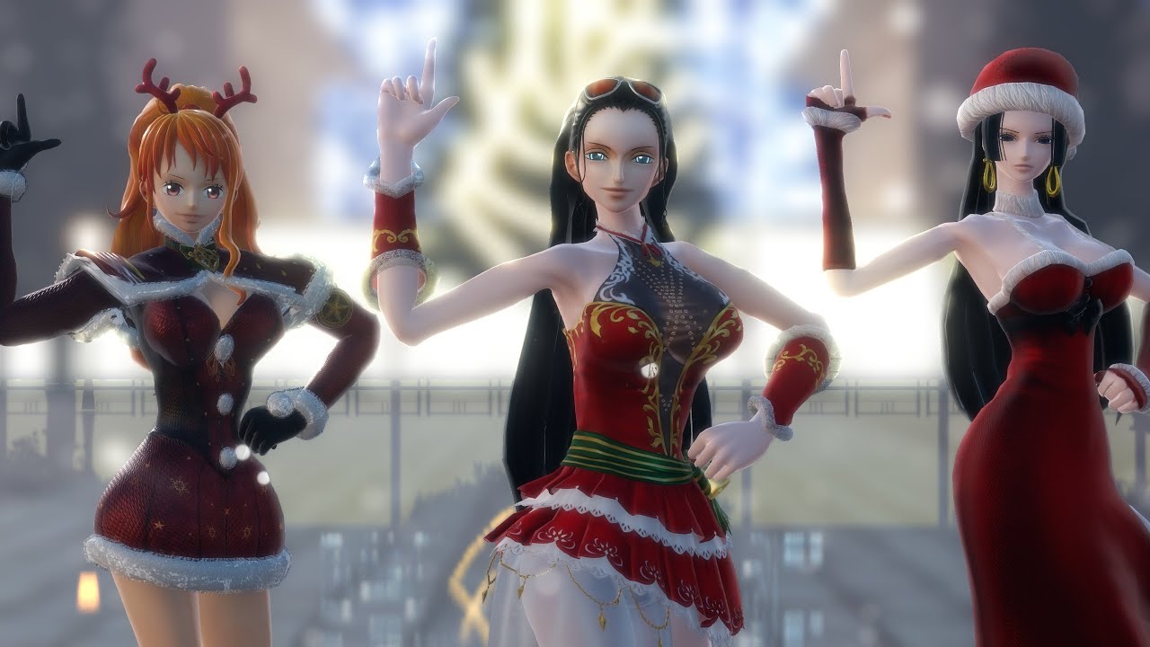[MMD One Piece] - Robin Nami Hancock - Seikan Hikou (Christmas Version) 🎄Merry Christmas 2021🎄