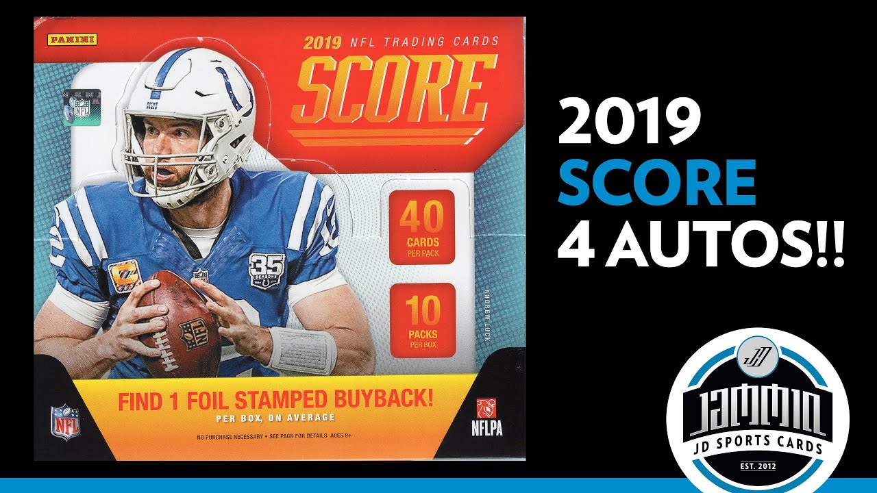 2019 Panini Score Football Hobby Box Opening | 4 Autos!!