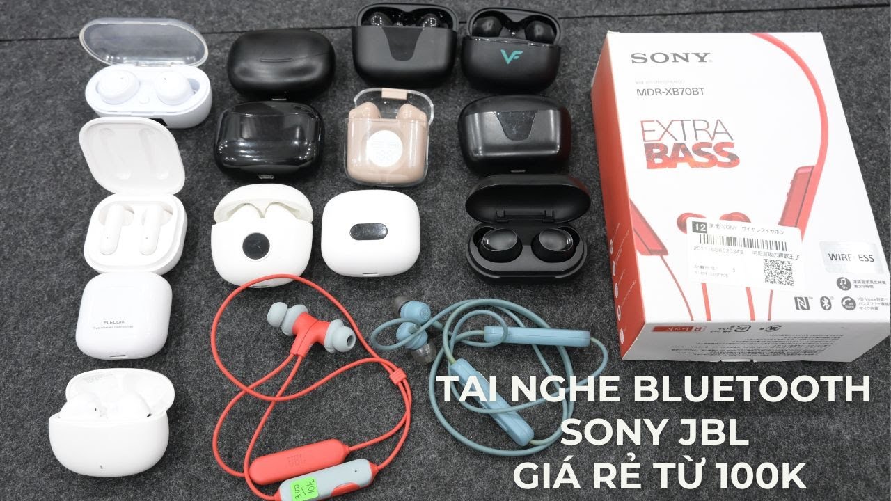 Tai nghe bluetooth sony jbl và một số hàng nhật giá rẻ từ 100k 150k 200k