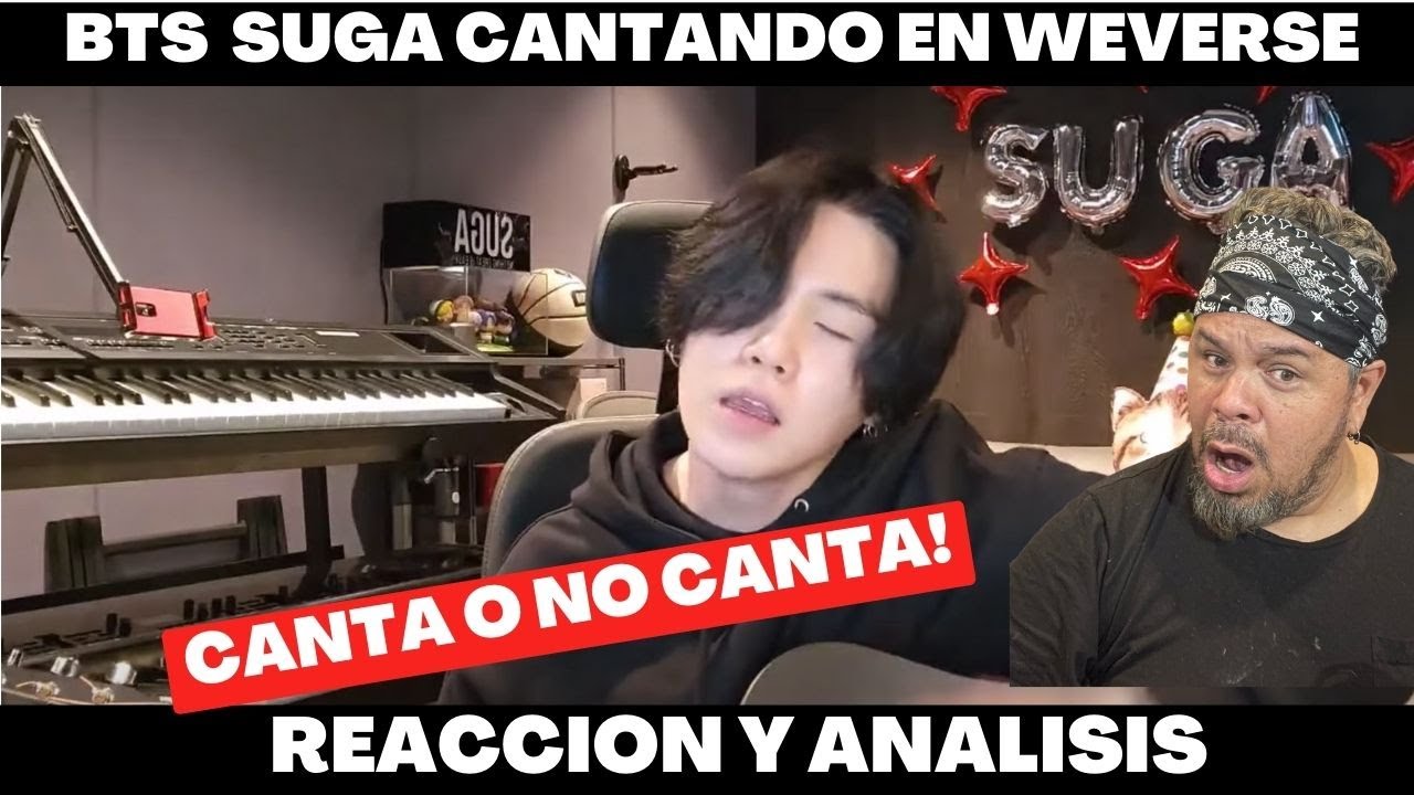SUGA CANTANDO EN WEVERSE! CANTA O NO CANTA ?? 🤔🤔🤔🤔🤔😮😮😮