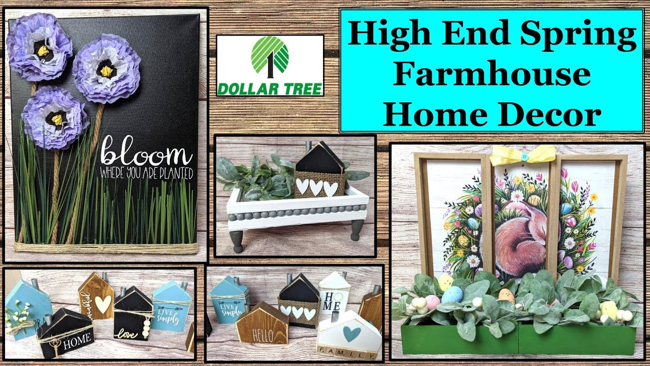 BRAND NEW HIGH END SPRING FARMHOUSE HOME DECOR DIYS | Dollar Tree DIY | Magnolia Design Co