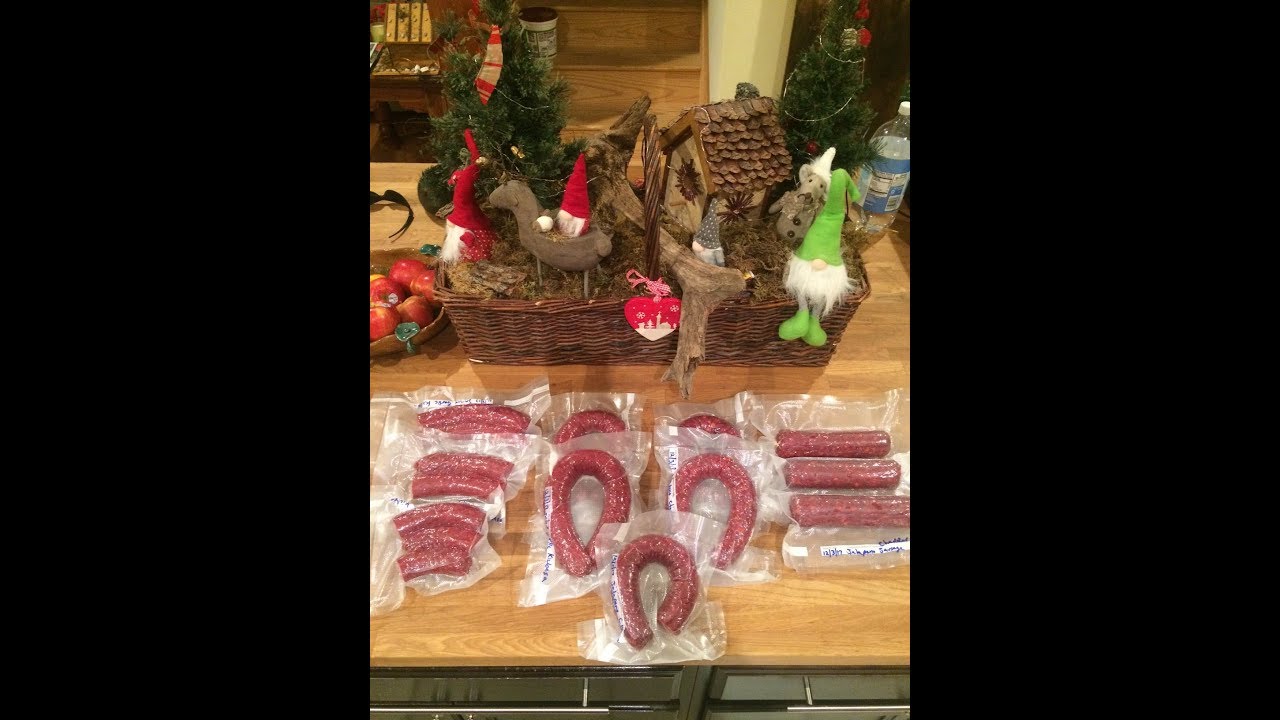 Smoked Garlic in Venison/Pork  Kielbasa