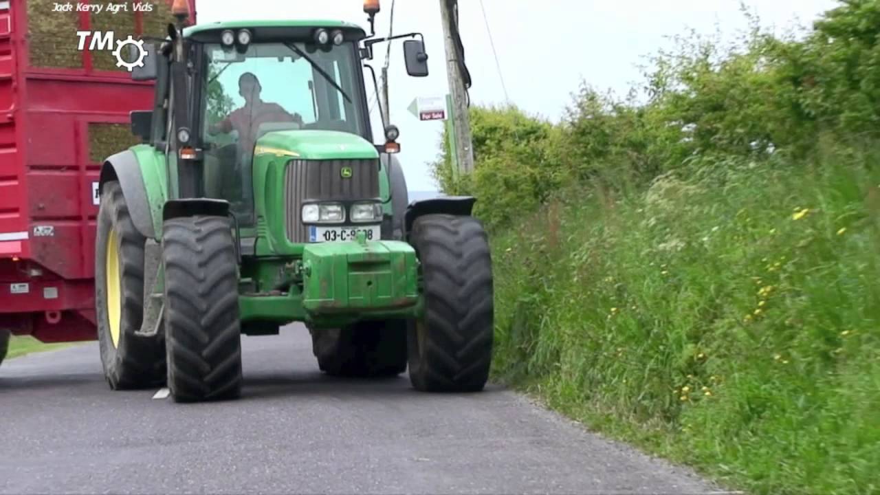 John Deere 6920S & Redrock Tandem Axle Trailer