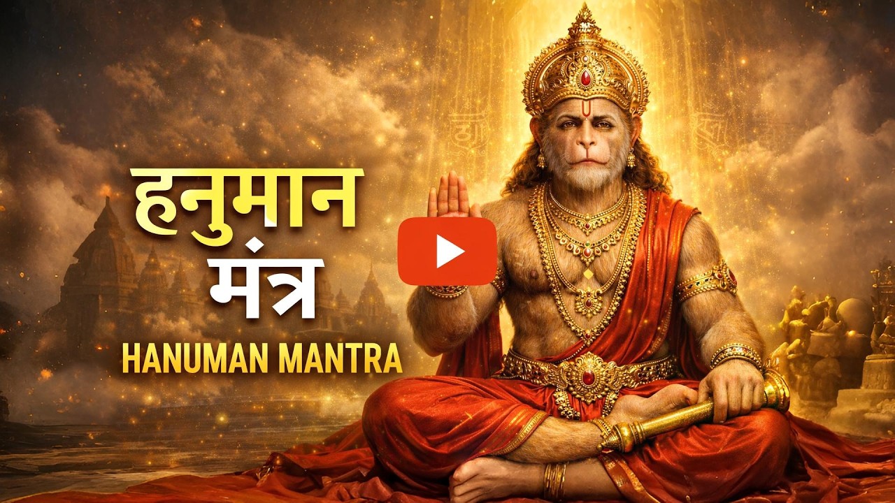 OM NAMO HANUMATE | Most Powerful Hanuman Mantra 🕉️ Removes All Obstacles & Evil Energy