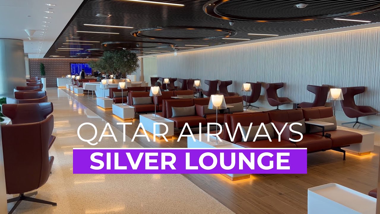 4K NEW QATAR AIRWAYS SILVER LOUNGE South in Hamad International Airport
