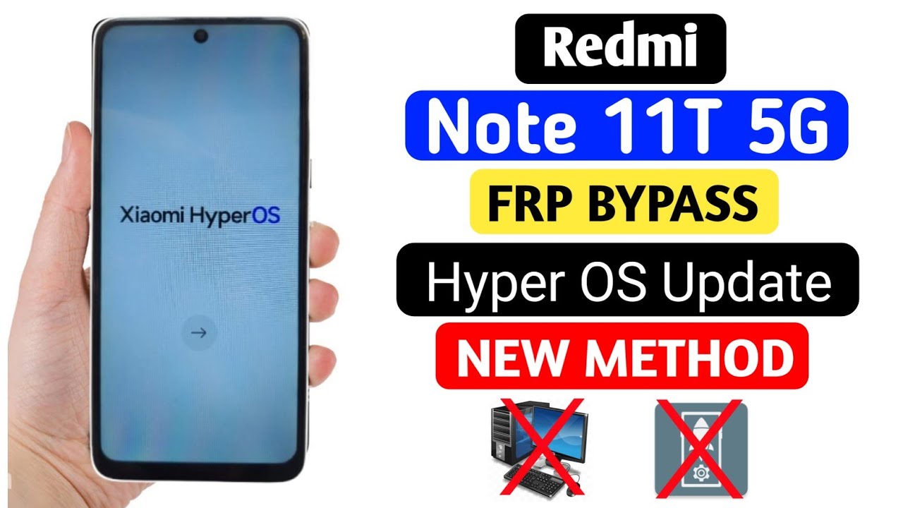 All Redmi/ Poco Hyper0S Frp Bypass || Redmi Note 11T 5G Frp Bypass || Mi Note 11T 5G Frp Bypass