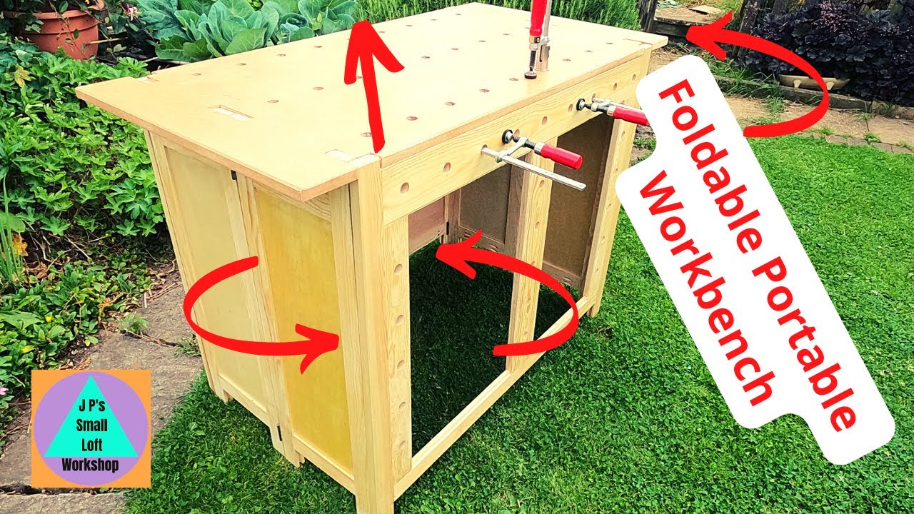 Perfect folding workbench for the small workshop