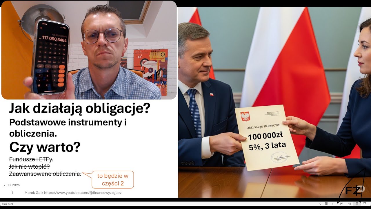Wszystko o obligacjach. Liczymy dla 100 000zł. Część 1.