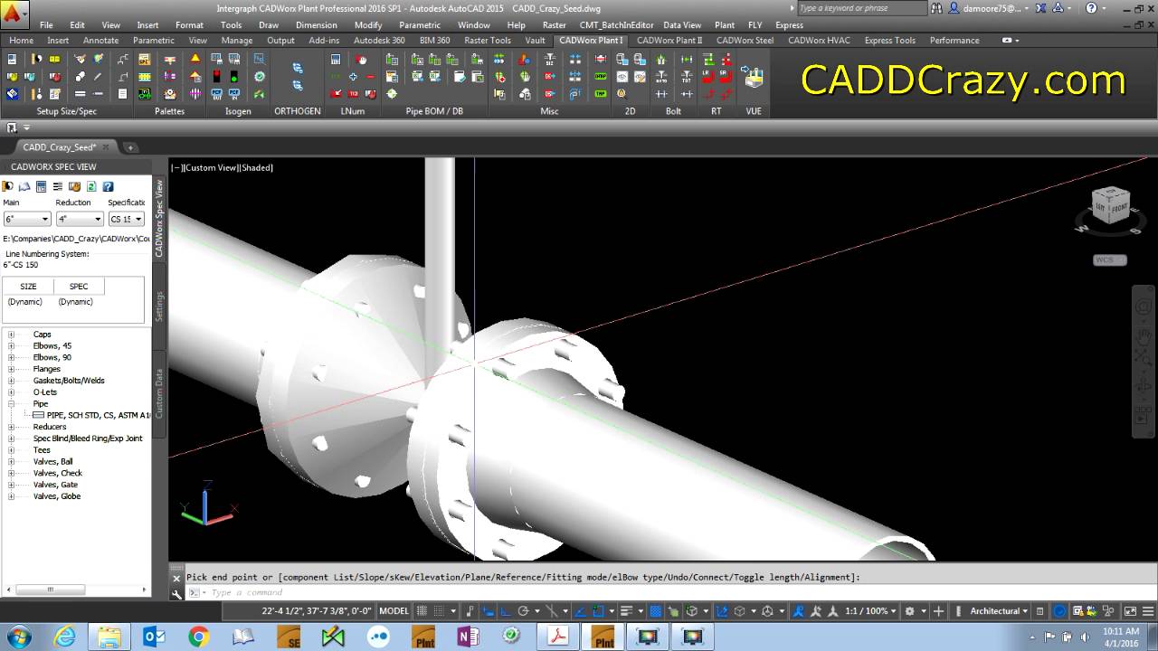 CADWorx 3D Enhanced Mode