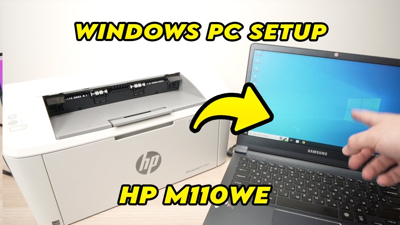 Как настроить принтер HP LaserJet M110we на компьютере под управлением Windows