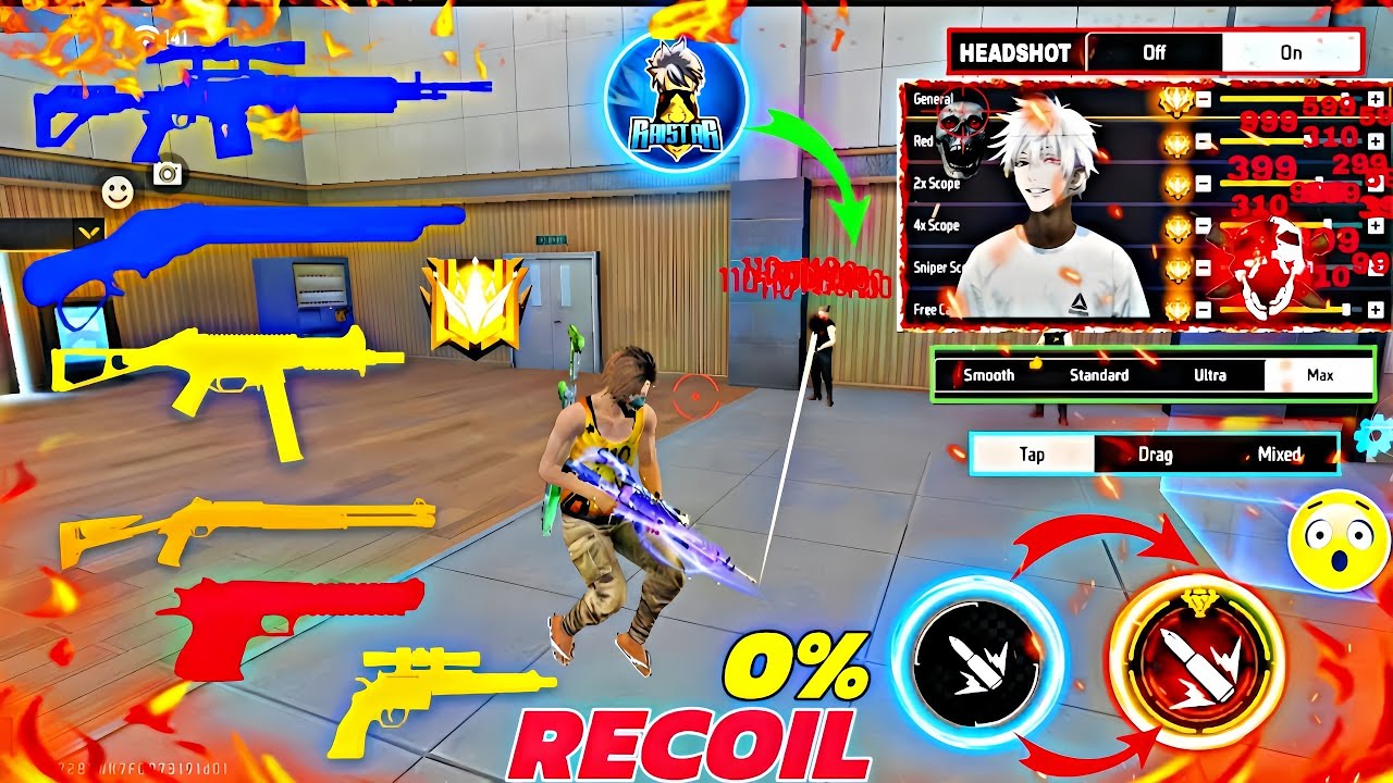 Free Fire Max Headshot Setting After Update 2025⚡Best Sensitivity Settings ⚙️| Sensitivity Setting