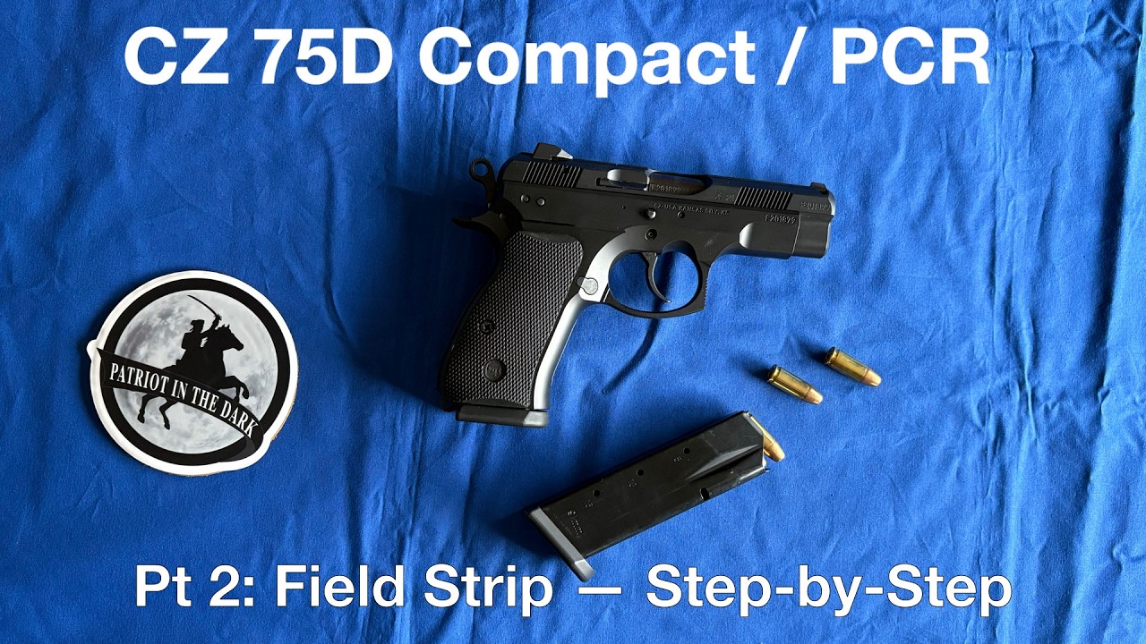 CZ 75 D Compact, 75 D PCR Compact 9mm Pistol 🌕 Pt 2 Descriptive Field Strip