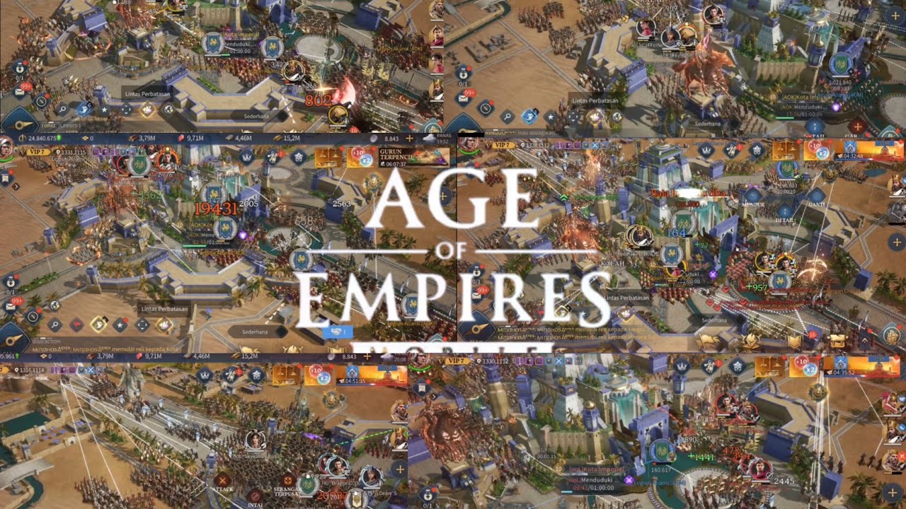 WAR KVK K195 VS K182 SIEGE OF THE RALLY | AGE OF EMPIRES MOBILE