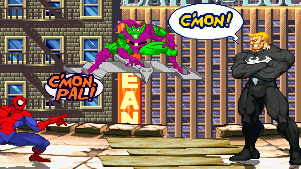 M.U.G.E.N- Spider-Man vs Venom