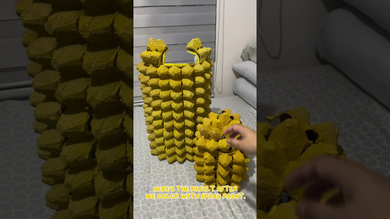 DIY Recycled CORN COSTUME TUTORIAL for Nutrition Month Fruit and Vegetable Costume