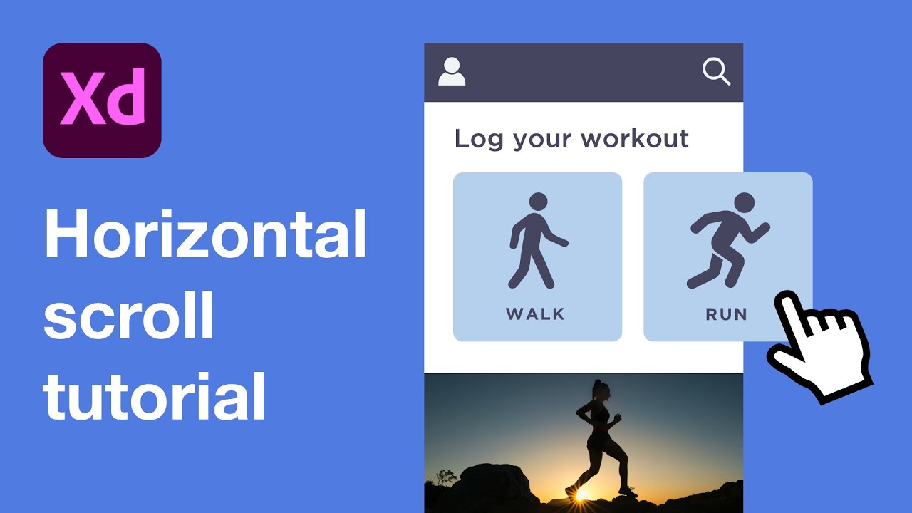 Horizontal scroll in Adobe XD | Easy tutorial