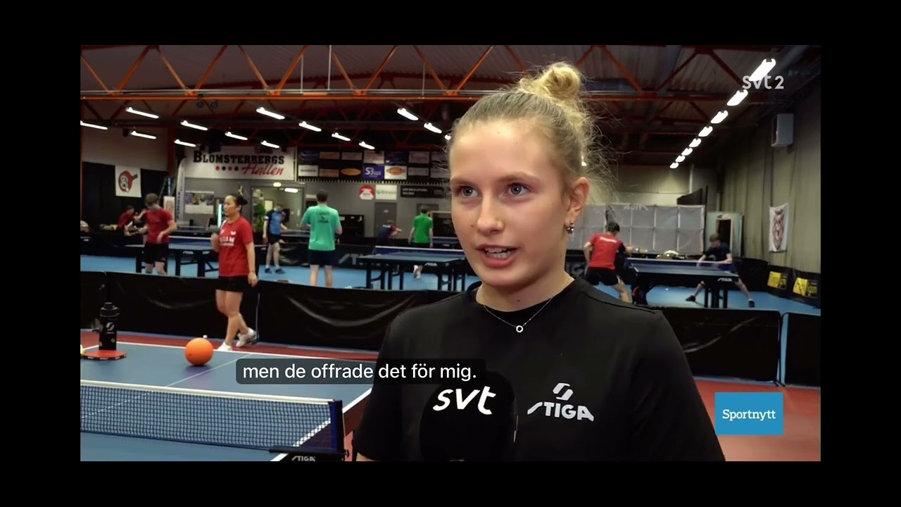 Siri Benjegård i SVT Sportnytt