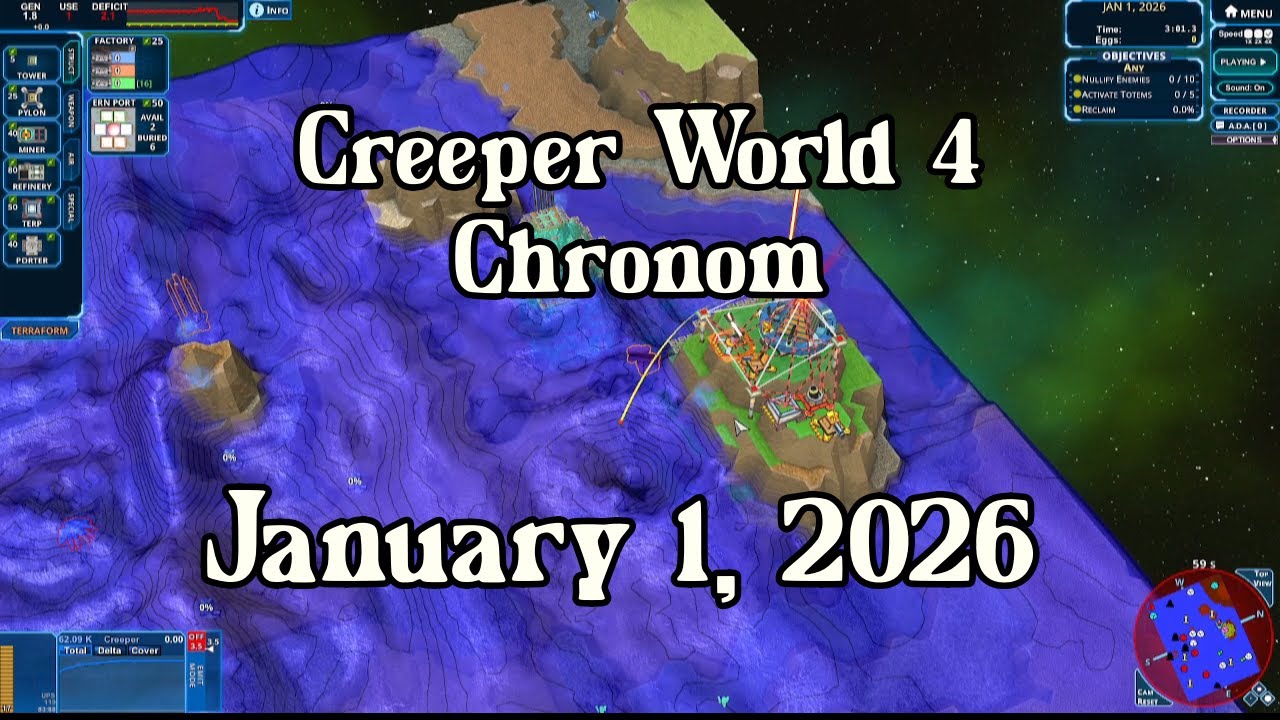Creeper World 4 Daily Map – January 1, 2026 | No Commentary