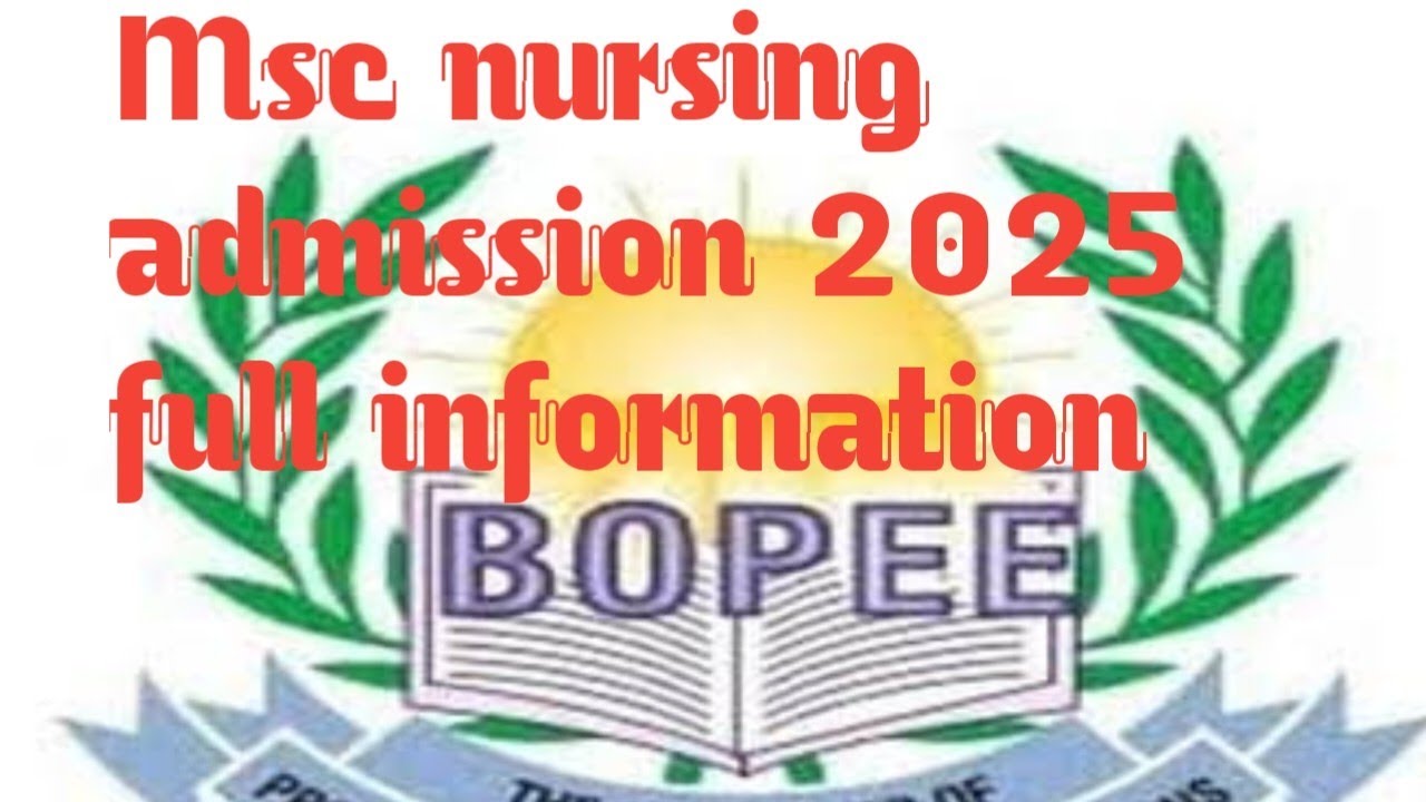 JKBOPEE Msc Nursing | JKBOPEE Msc Nursing admission 2025-2026 | admission detail video information