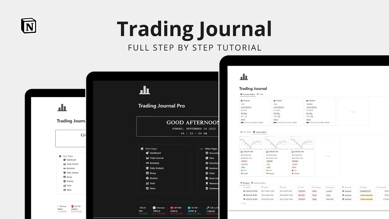 Notion Trading Journal Tutorial: Master Your Trades Step-by-Step + Free Template