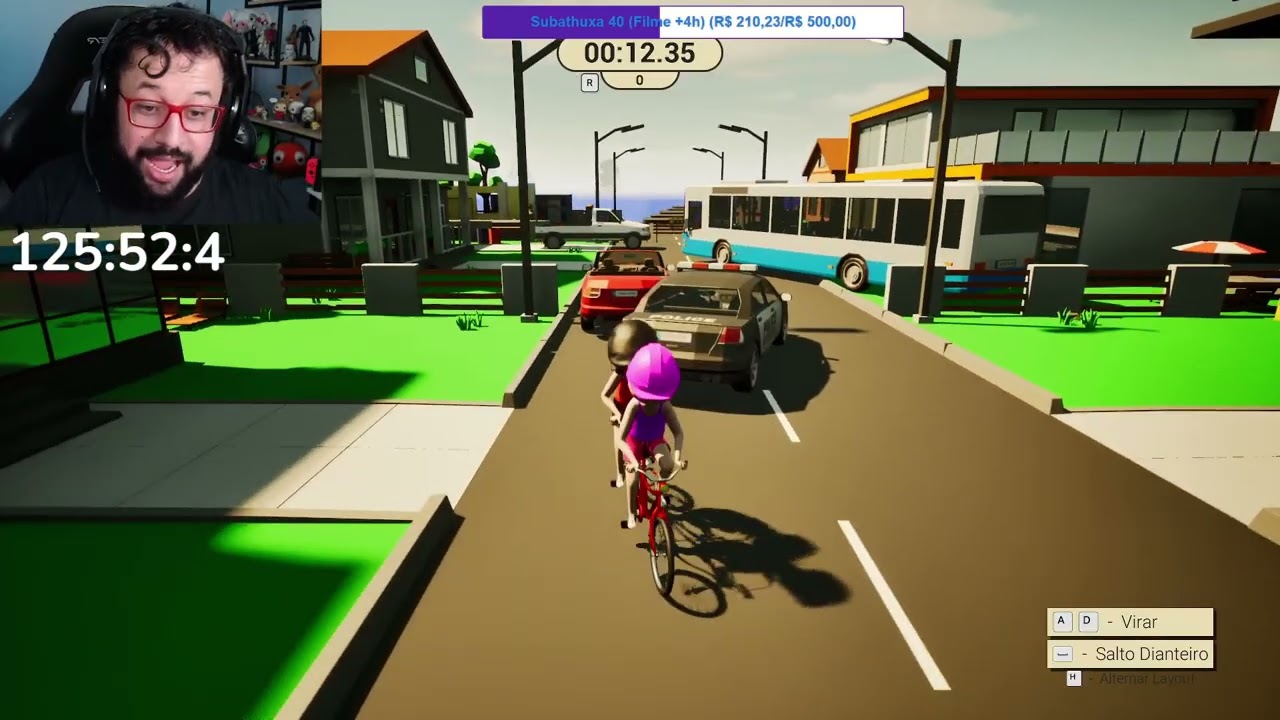Demuxa jogando TRYTODRIVE