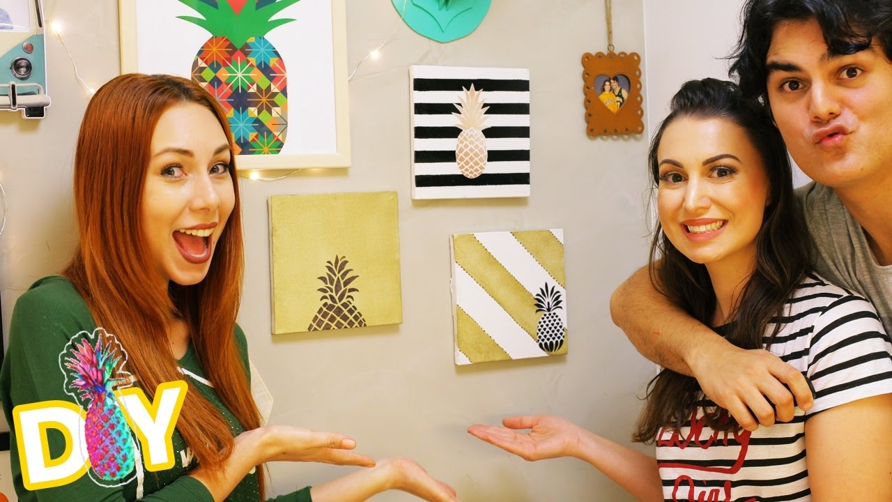 DIY: QUADROS PARA DECORAR GASTANDO POUCO Ft. Capitão Zeferino