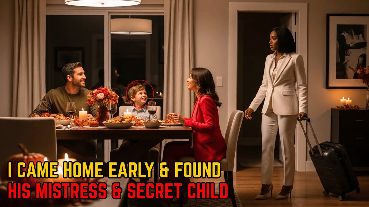 I Came Home Early for Thanksgiving & Found My Husband's Mistress & Secret Child at OUR Table