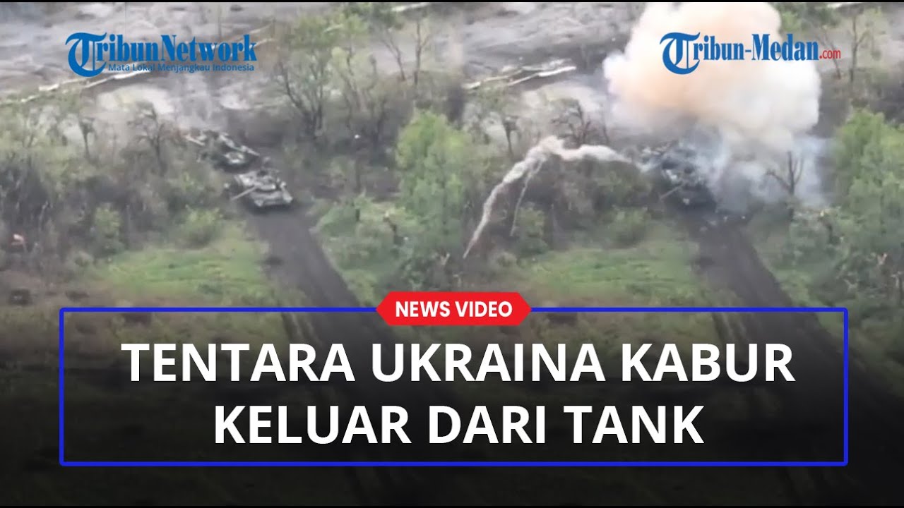 TANK Angkatan Bersenjata Ukraina Panik Terkena Serangan Pasukan Donestk Bertabrakan Langsung Meledak