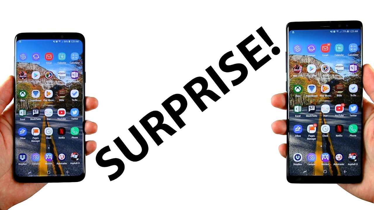 REAL LIFE Samsung Galaxy S9 Plus vs Note 8 Speed Test (shocking results!)