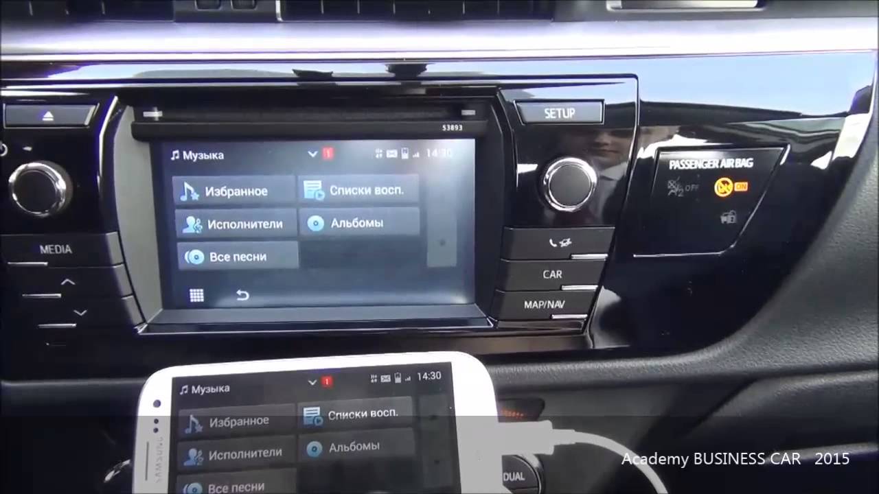 MirrorLink - Функции смартфона на мультимедийном устройстве Toyota Touch 2.