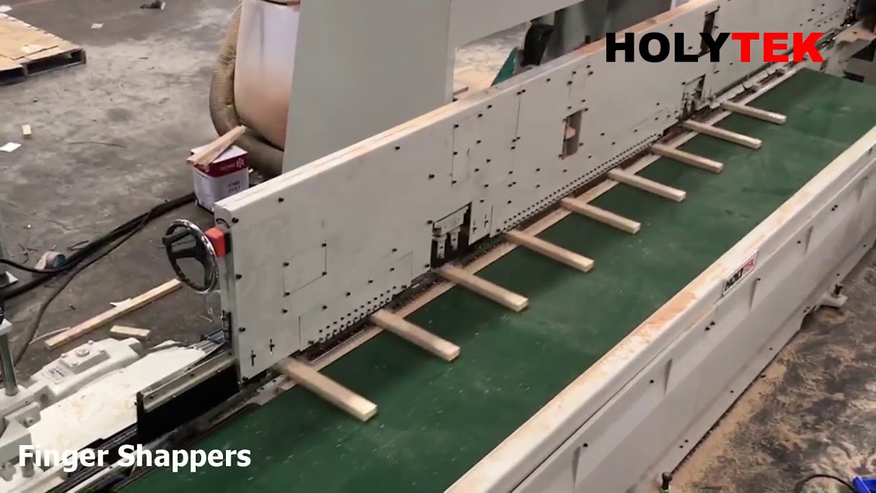 Fully Auto  Horizontal Finger Joint Line with Auto Infeed & Pre Press 9M