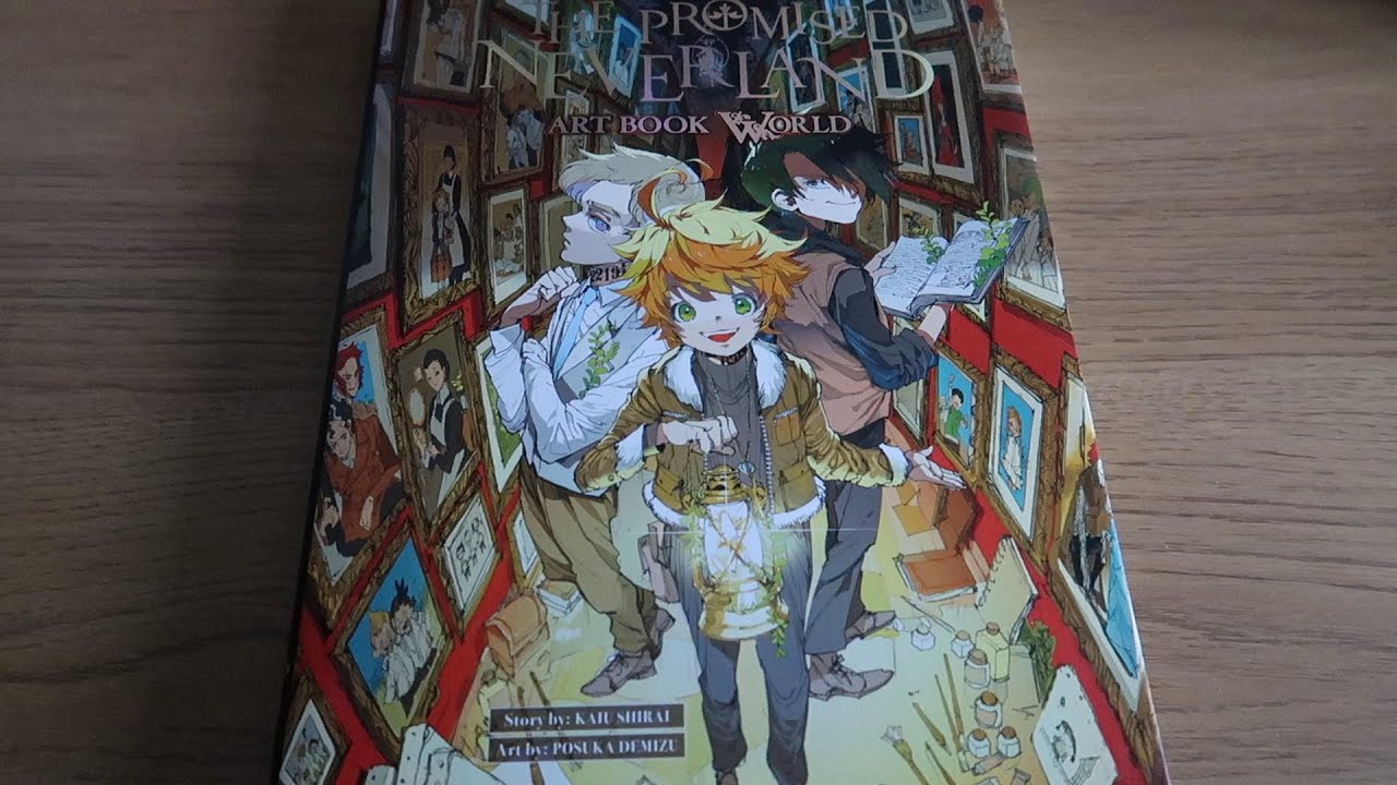 The Promised neverland Art Book flip through