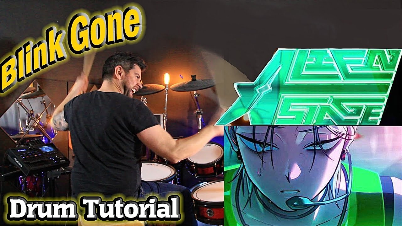 Blink Gone — Alien Stage — Урок по игре на барабанах