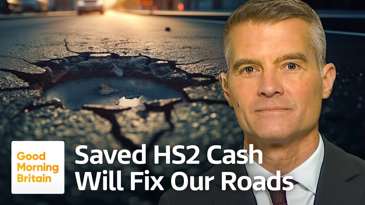 Transport Sec Mark Harper On Plans To Fix Potholes With Scrapped HS2 Savings | Good Morning Britain