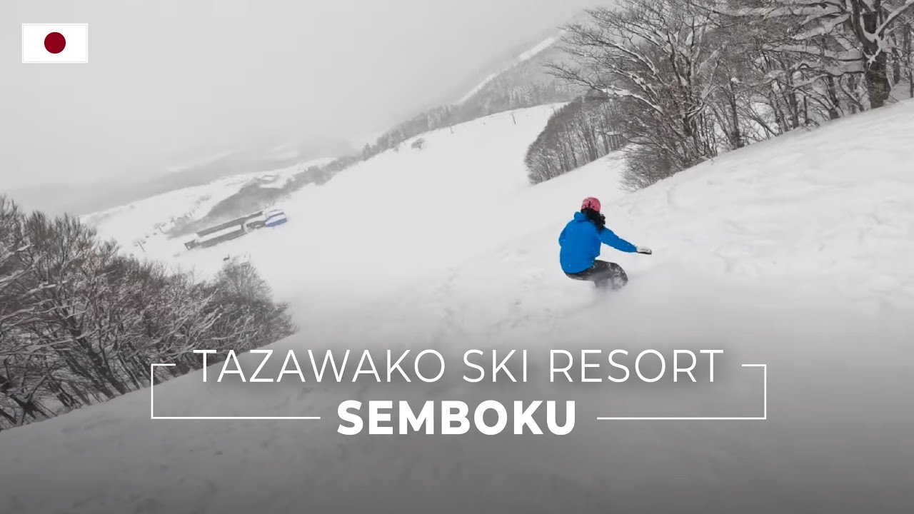 Tazawako Ski Resort Semboku Snowboard Vlog #indypass [2024-01-15][4K]