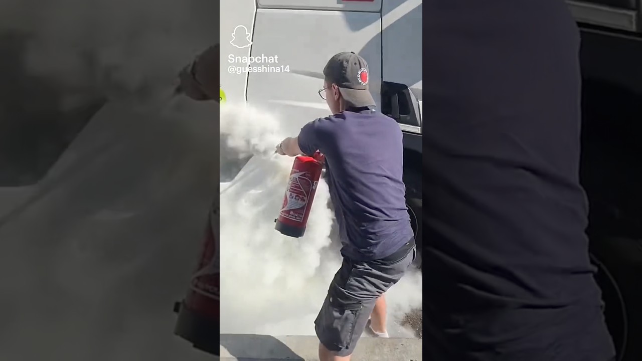 Fire on truck 😦#trucking