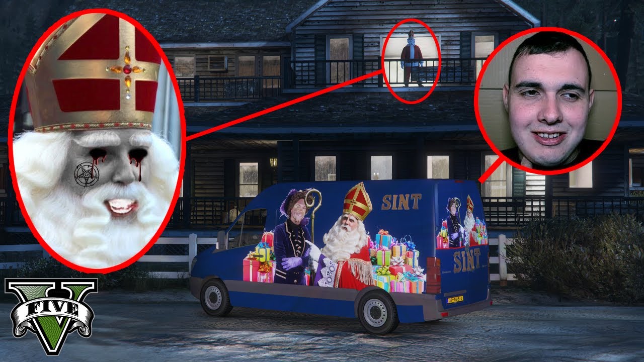 STEEL NOOIT DE HORROR SINTERKLAAS BUS OM 3 UUR 'S NACHTS..! *HIJ GAAT ME PAKKEN!* || GTA 5 #46