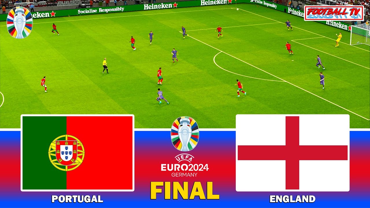 PORTUGAL vs ENGLAND - FINAL | UEFA EURO 2024 | Full Match All Goals | eFootball PES Gameplay