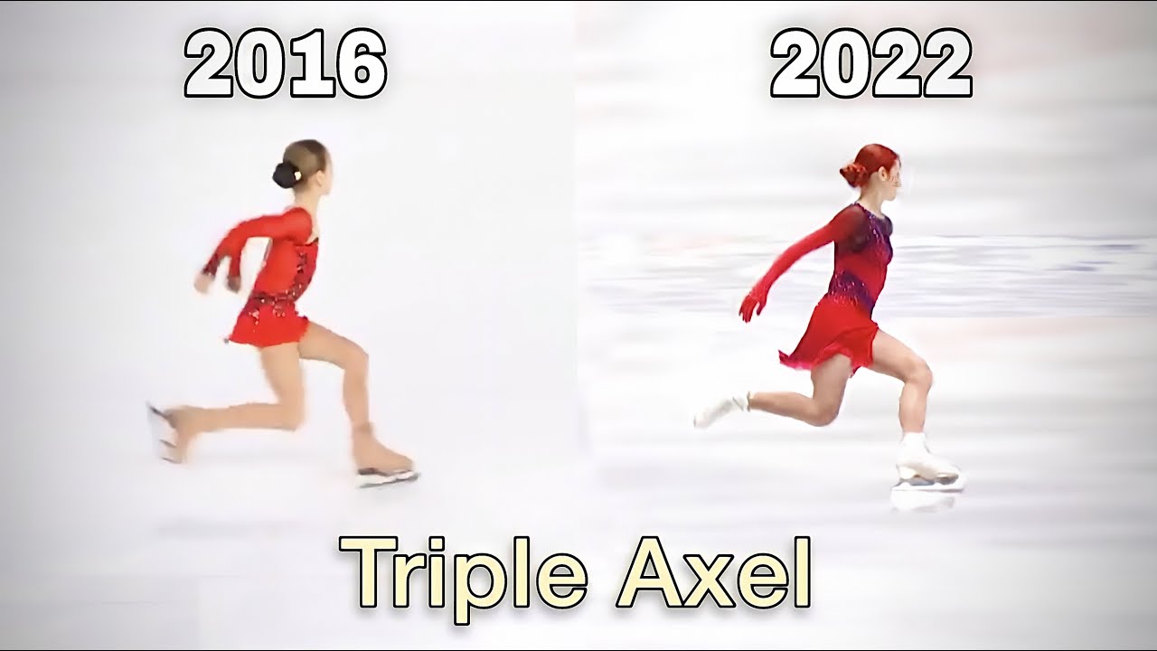 ВСЕ попытки тройного акселя Александры Трусовой (2016 - 2022) приземлится ли она на олимпиаде
