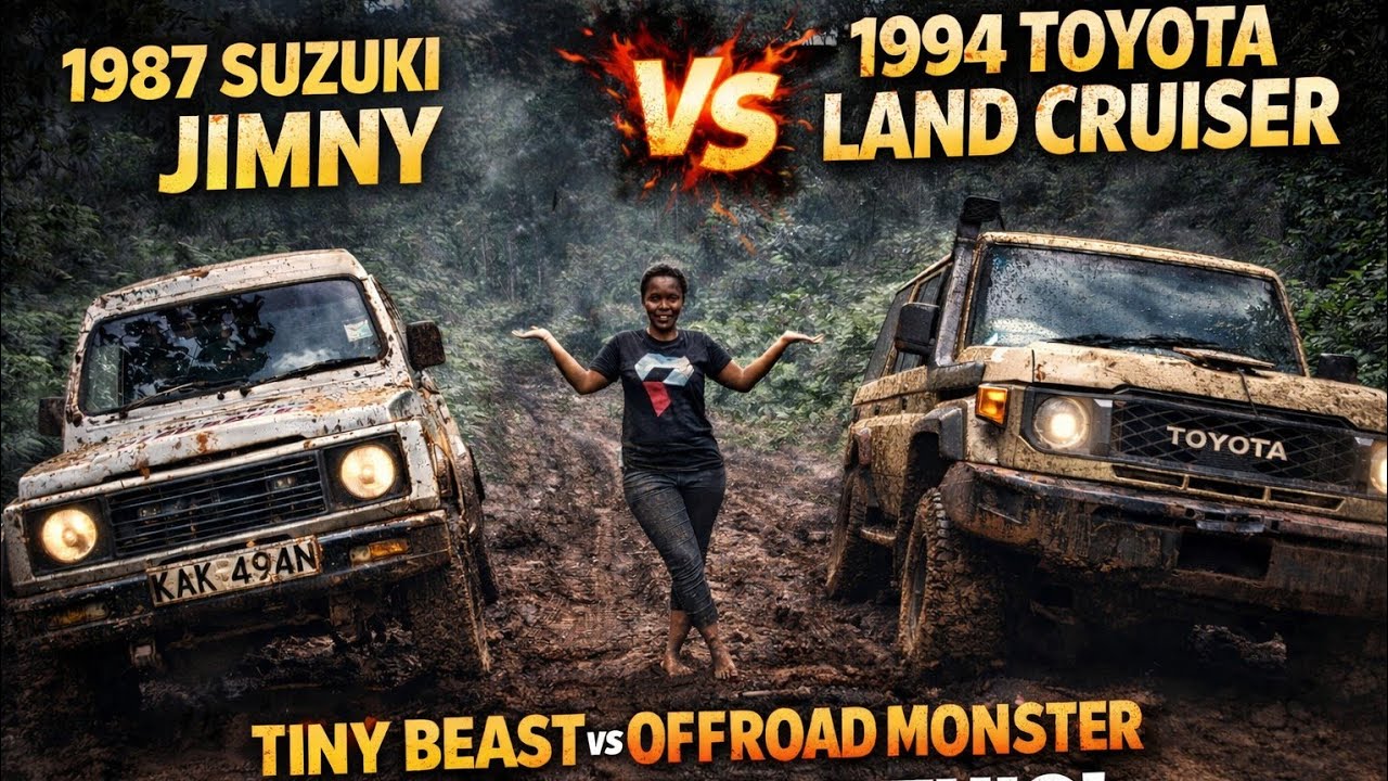 1994 LANDCRUISER Vs 1987 SUZUKI JIMNY OFFROAD CHALLENGE. 