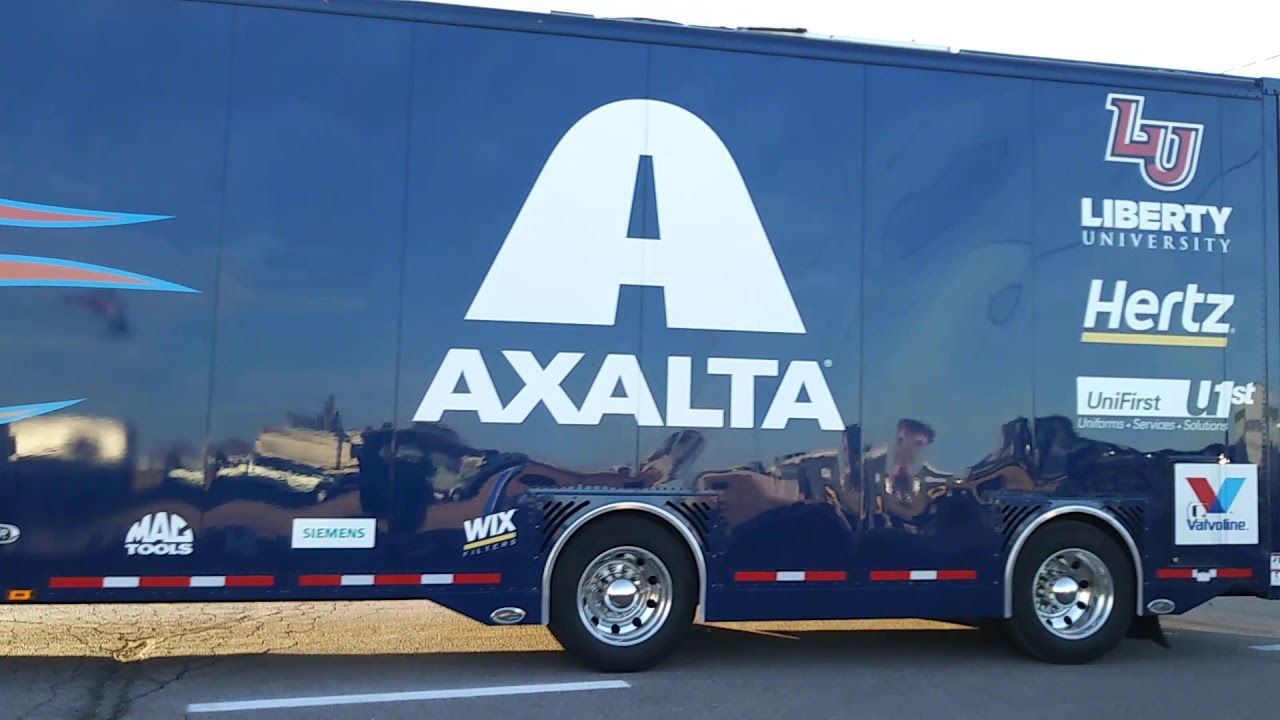 NASCAR hauler parade phoenix 2019